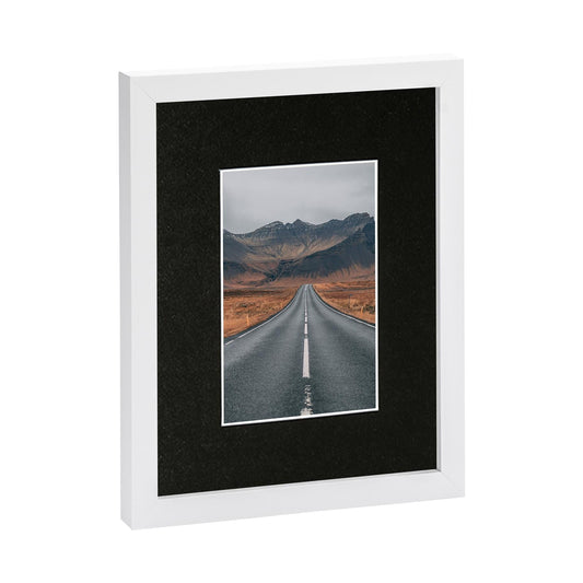 White 8 x 10 Photo Frame with 4 x 6 Mount