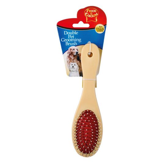 Double-Sided Slicker Brush for Dogs