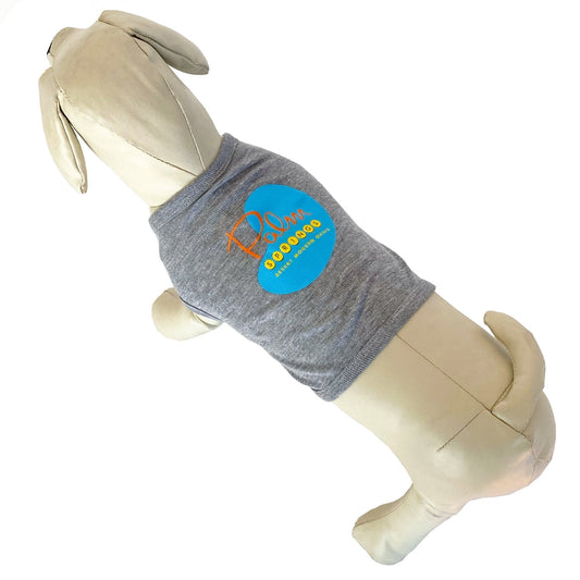 Dog T - Palm Springs Pool Design T-shirt - Grey